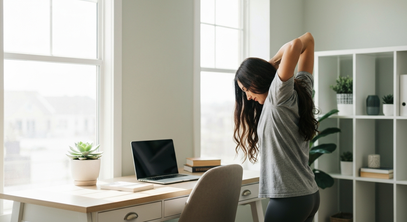 Rückenschmerzen im Homeoffice: Das sanfte Ganzkörper-Training, das wirklich hilft