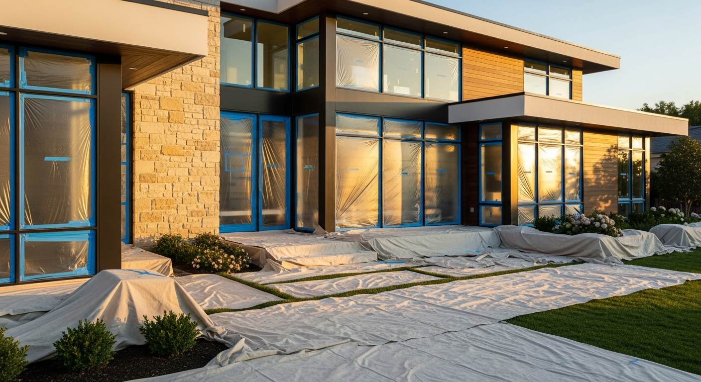 Luxury Exterior Painting Prep