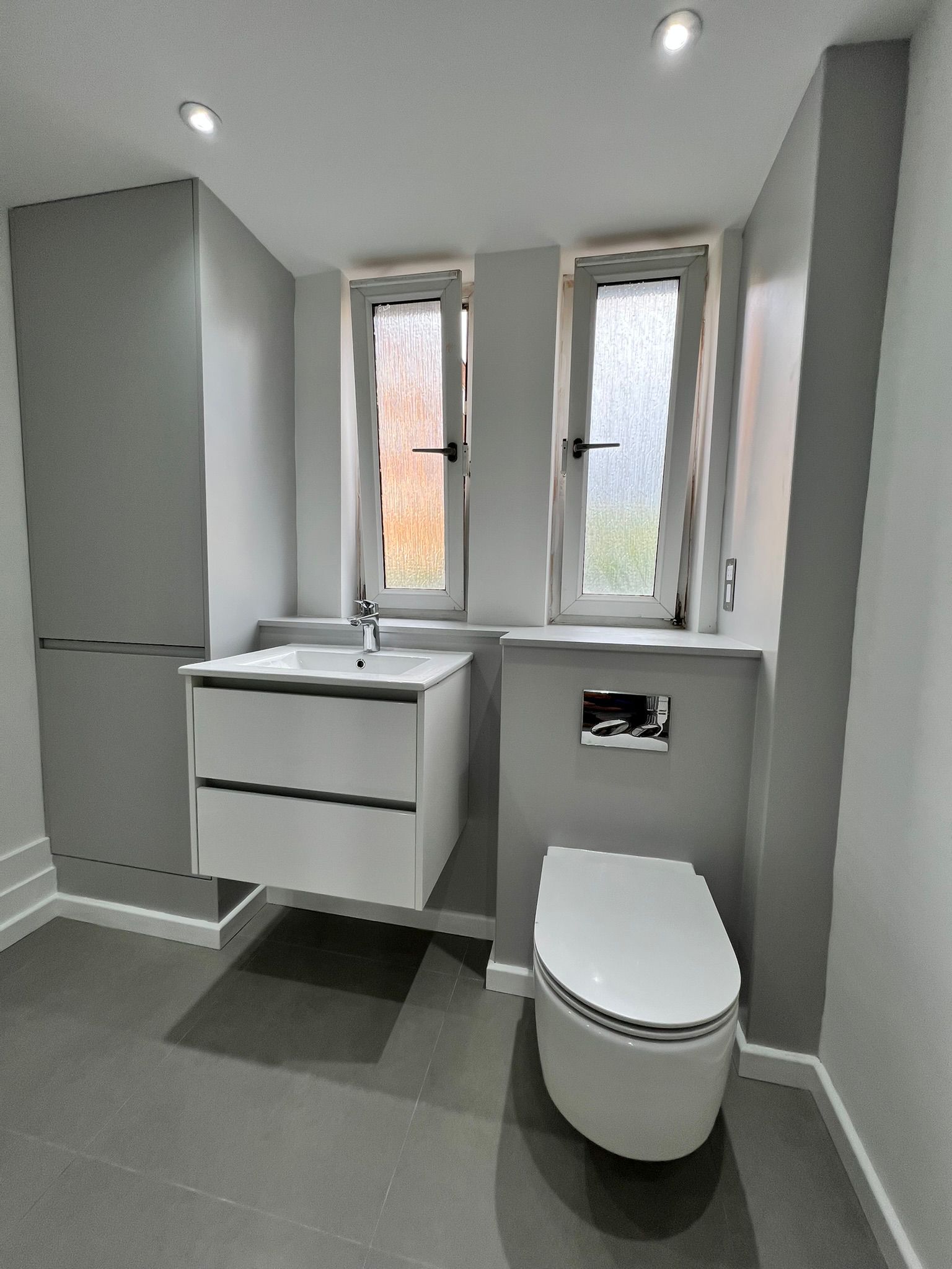 Modern bathroom renovation