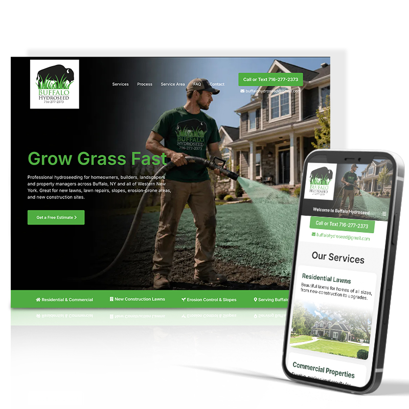 Buffalo Hydroseed website design