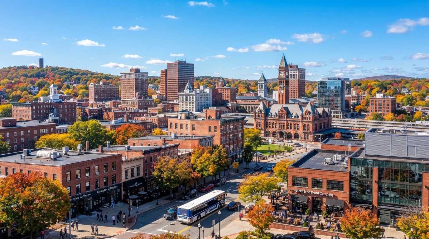 Worcester, Massachusetts cityscape