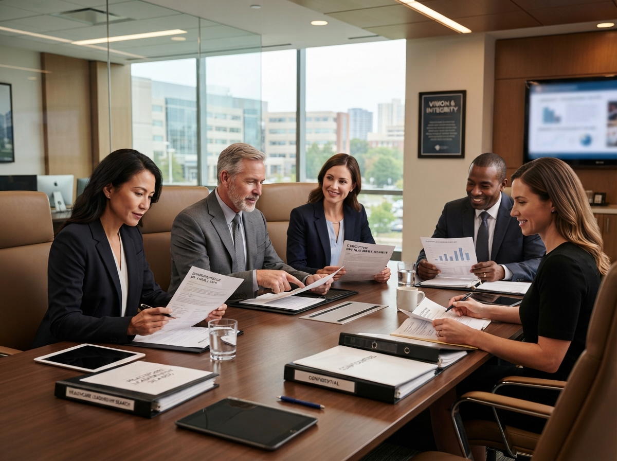 Hospital executives partnering with Case Management Recruiter for leadership search