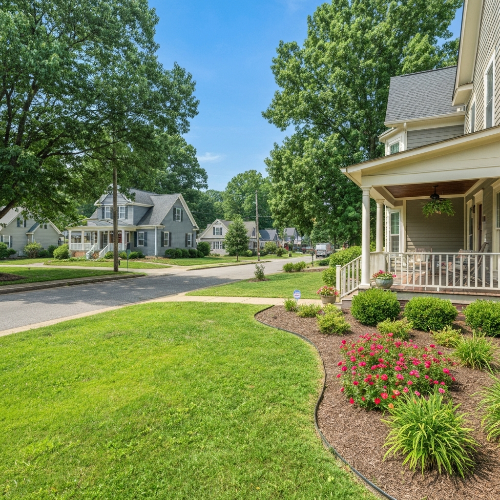 Beautiful home exterior in Knoxville, Tennessee