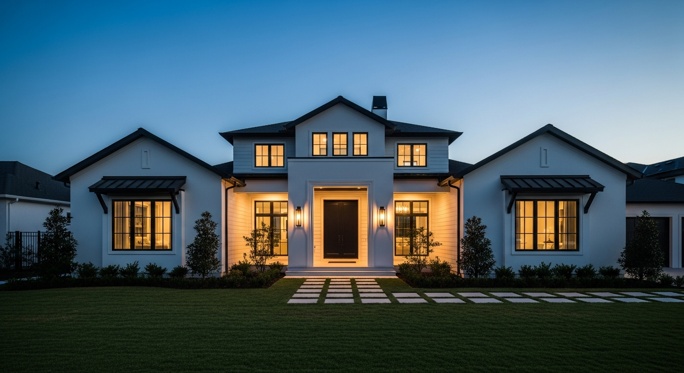 Freshly painted home exterior by Ridgeline Surface Co