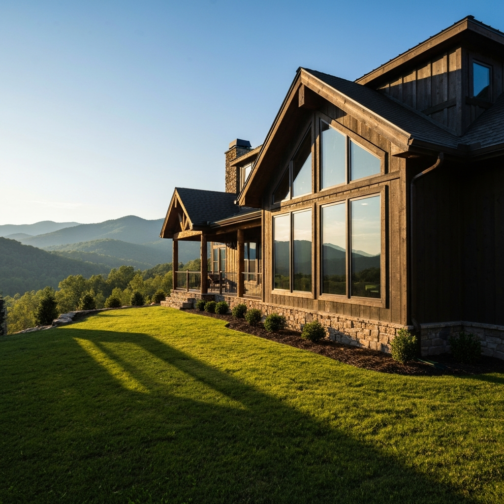 Beautiful home exterior in Sevierville, Tennessee