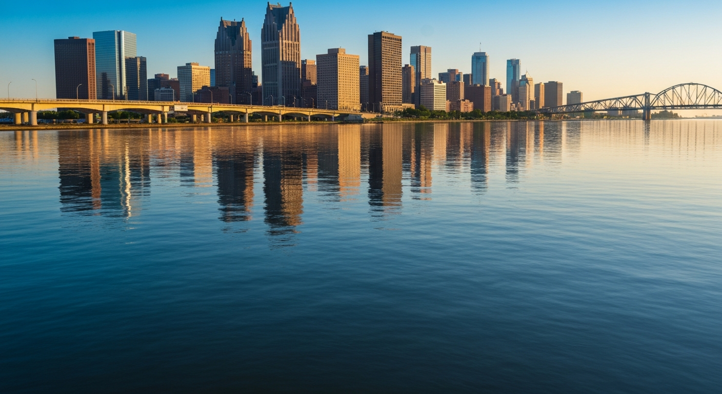 Riding a jet ski on the Detroit River - photo 3