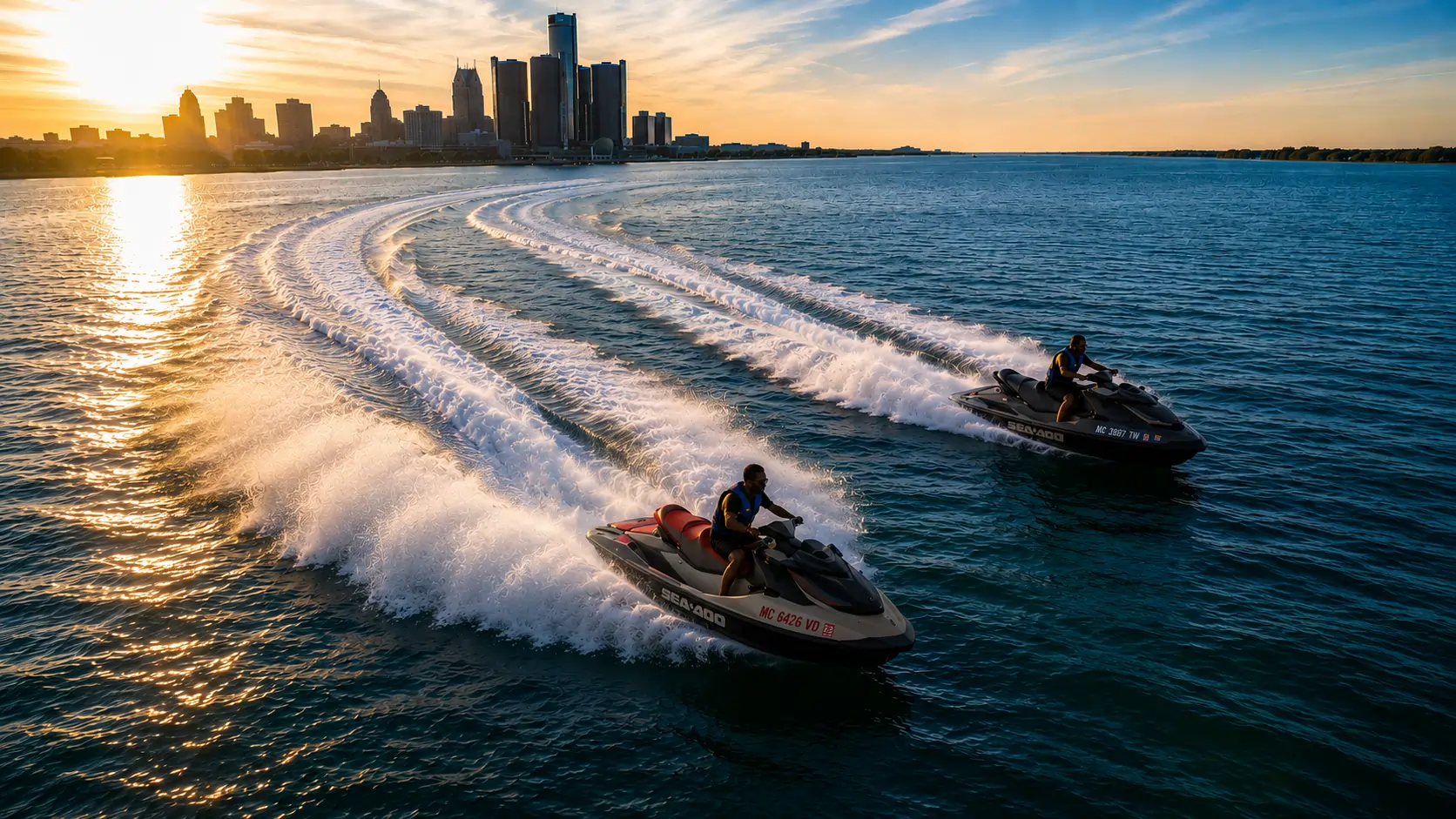 Drone & Photo Package jet ski rental experience in Detroit - photo 1