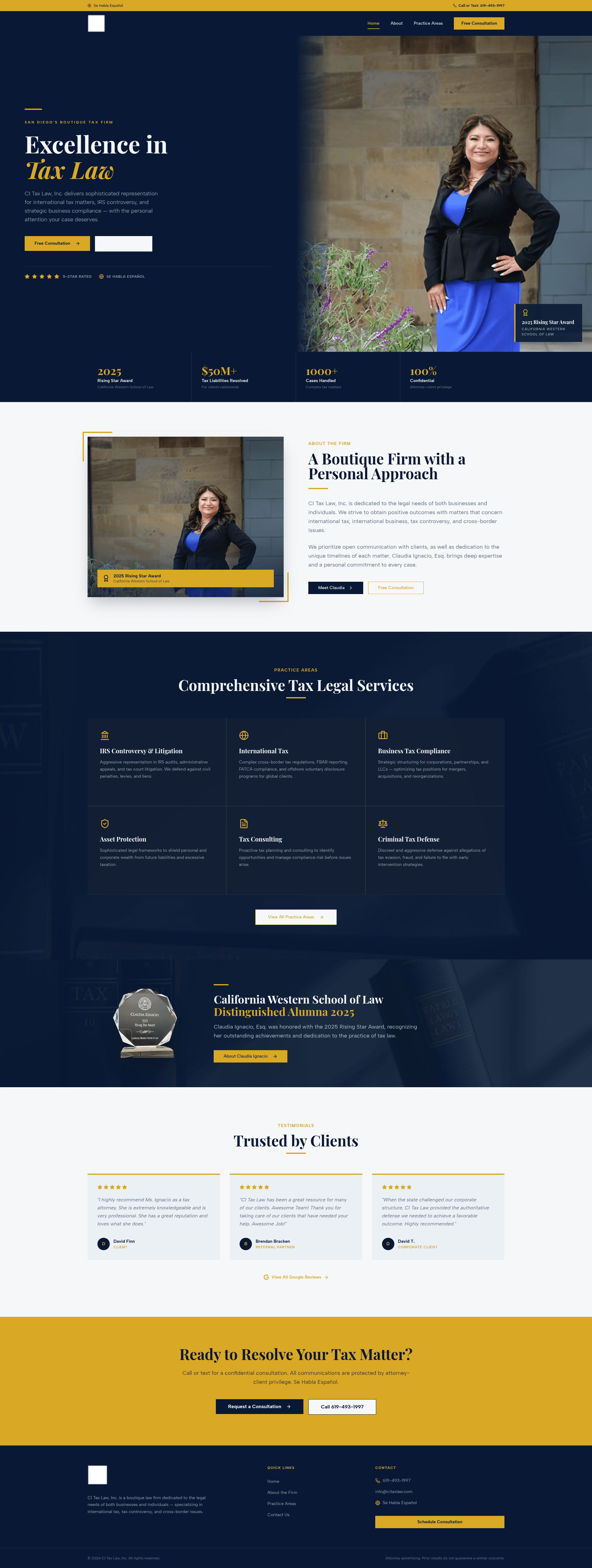 CI Tax Law