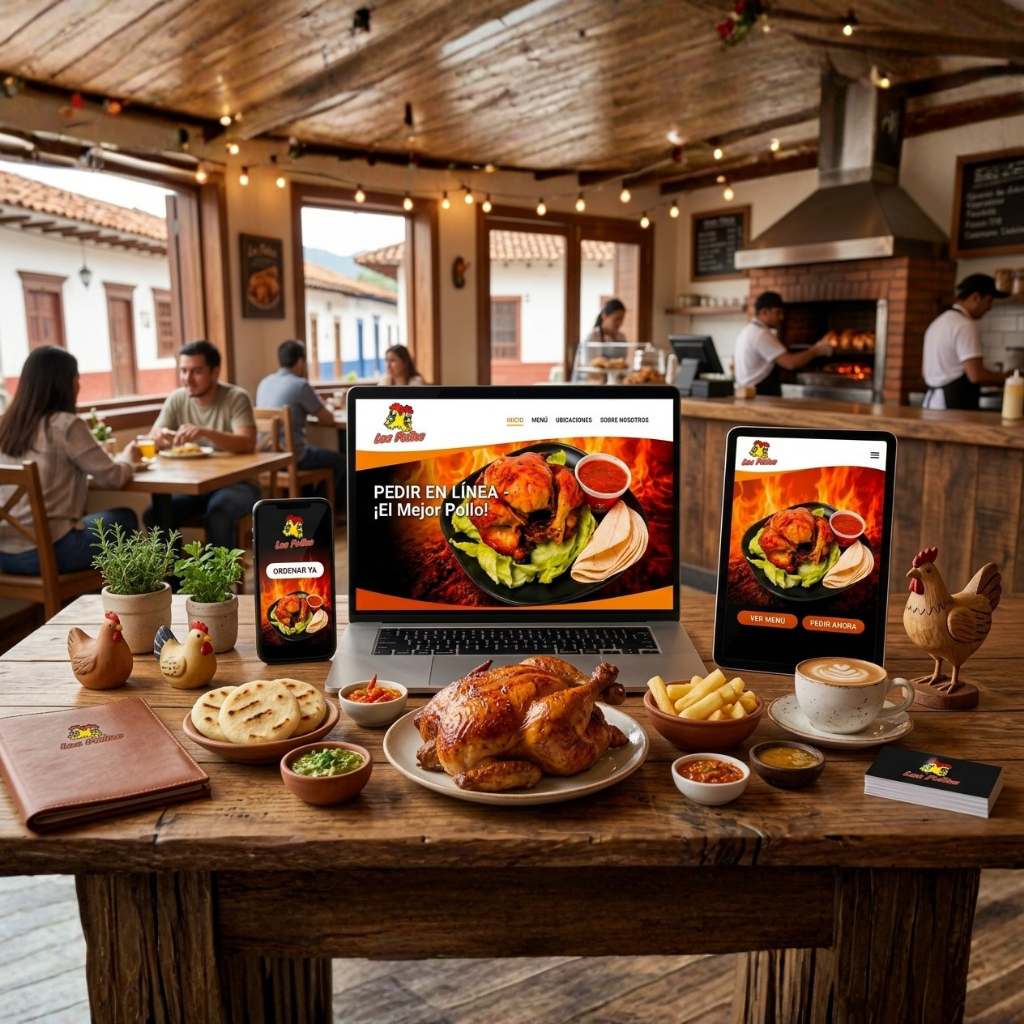 Los Pollos mockup