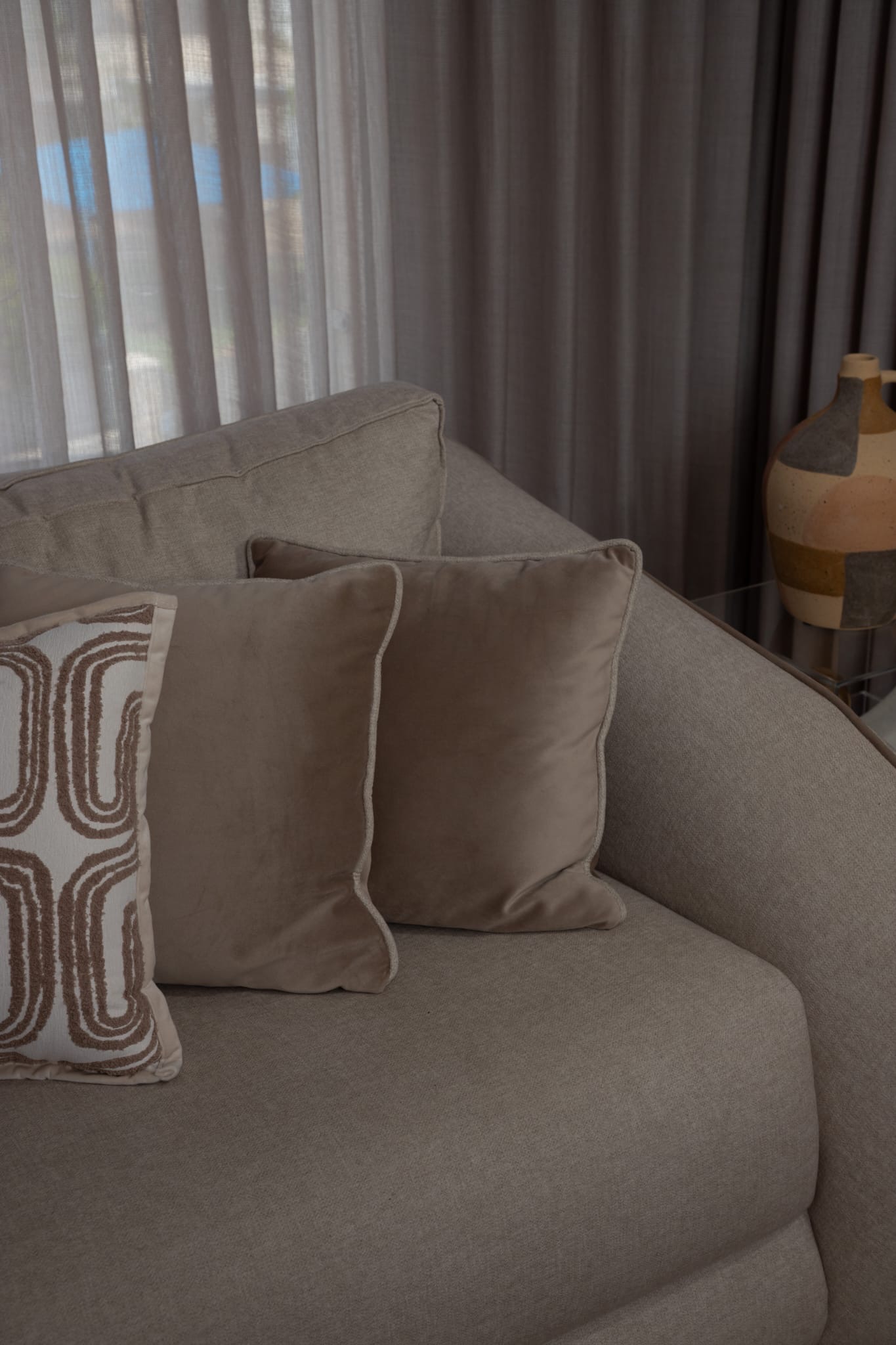 Sofa detail with cushions