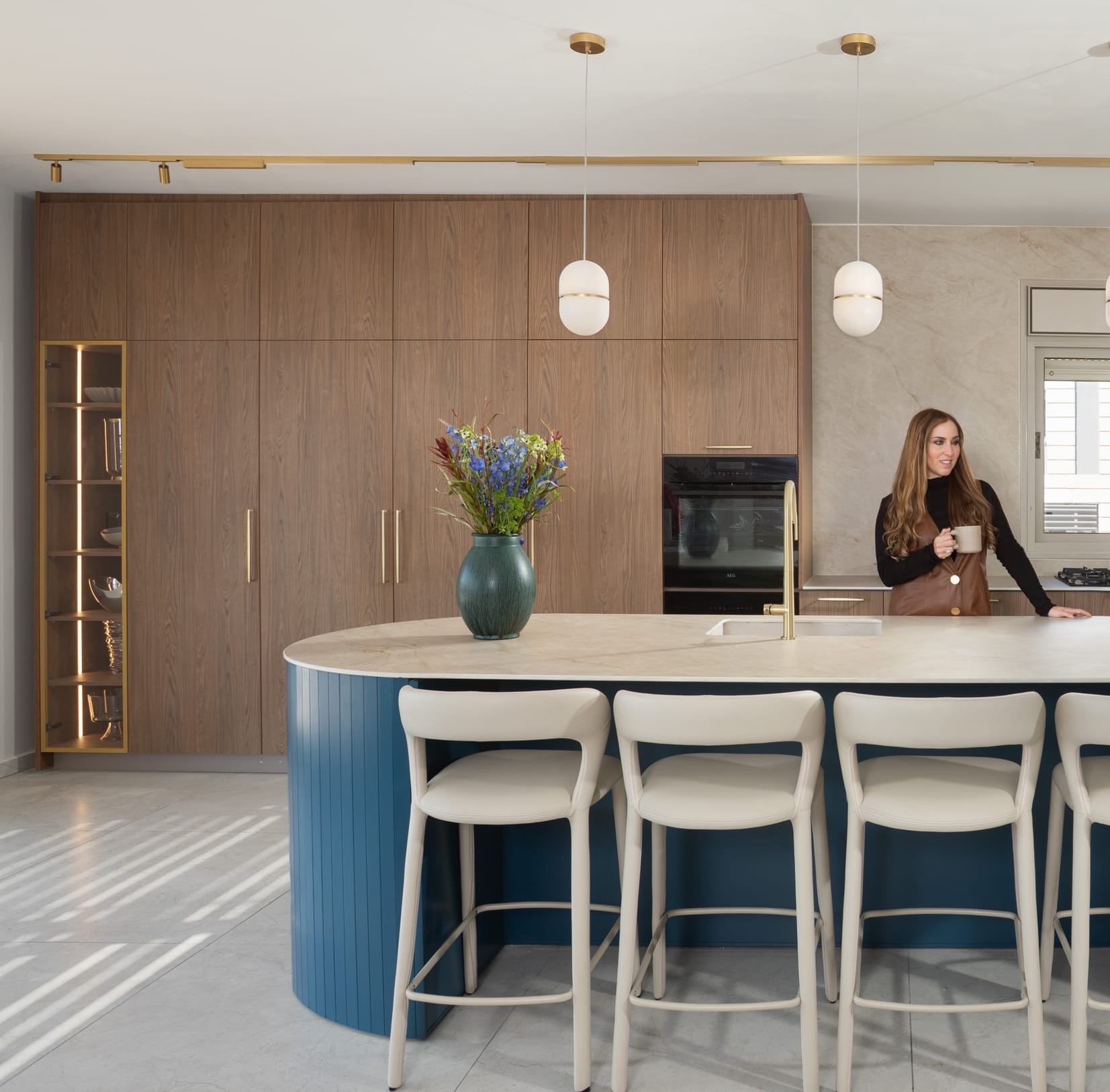 Modern kitchen design with island