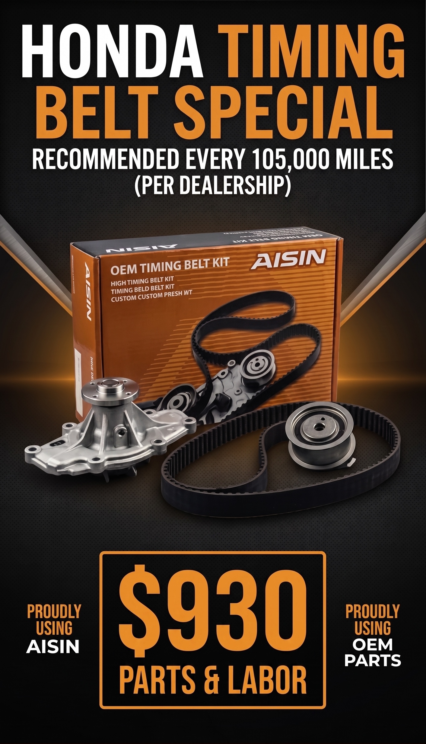 Honda Timing Belt Special