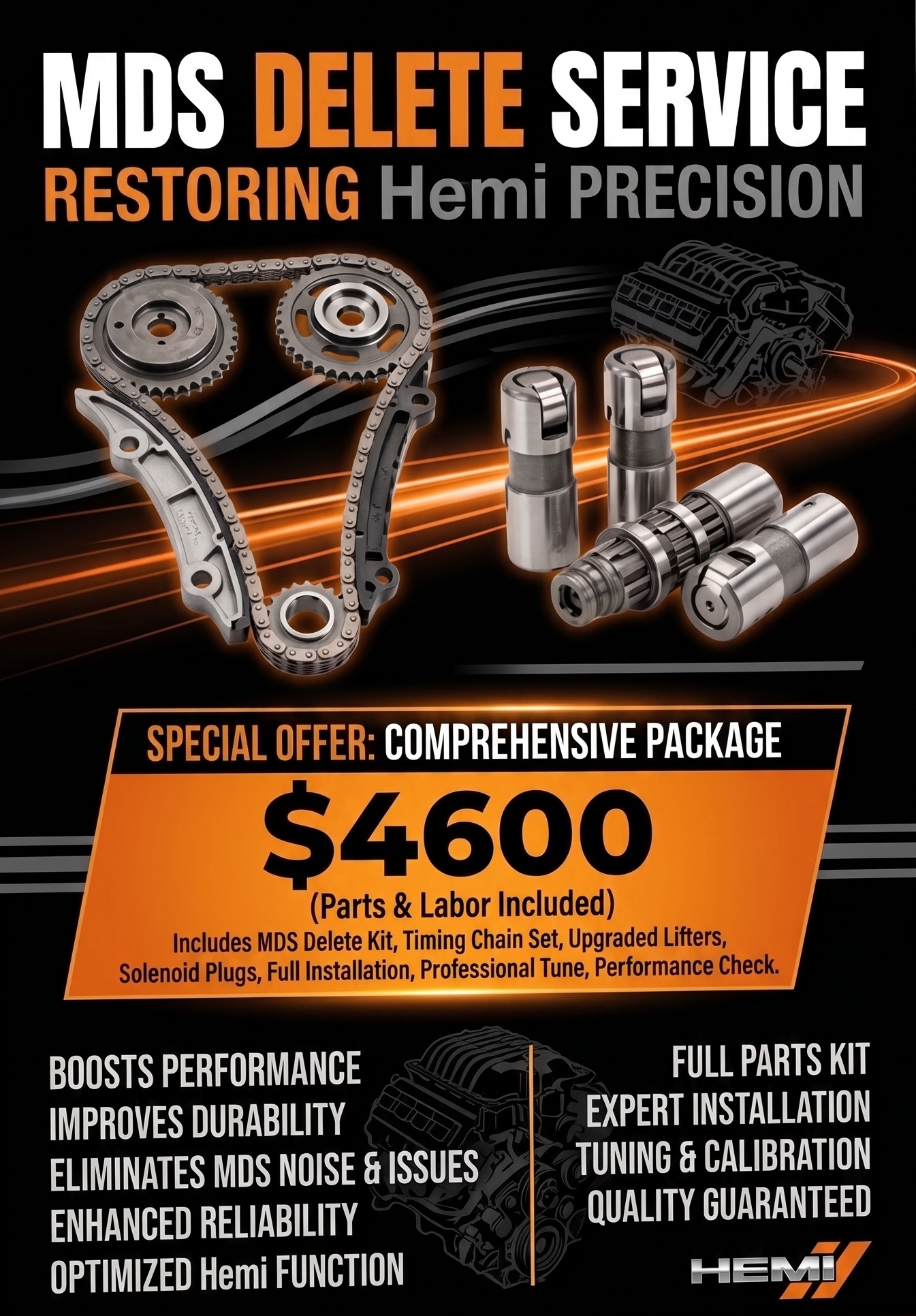 MDS Delete Service Restoring Hemi Precision