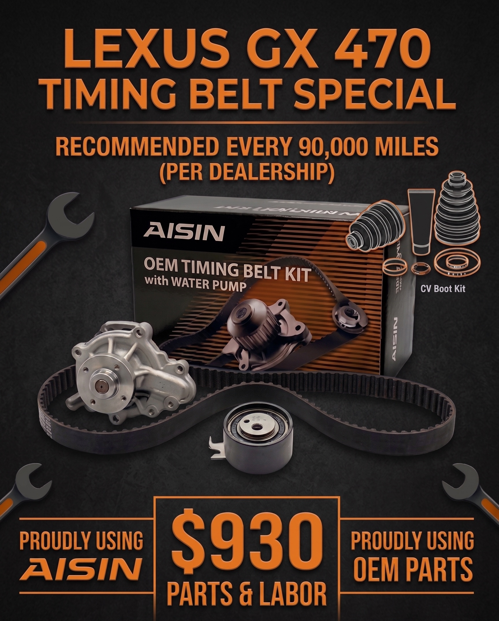 Lexus GX 470 Timing Belt Special