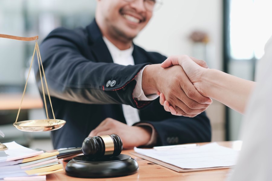 Bail bond agreement handshake