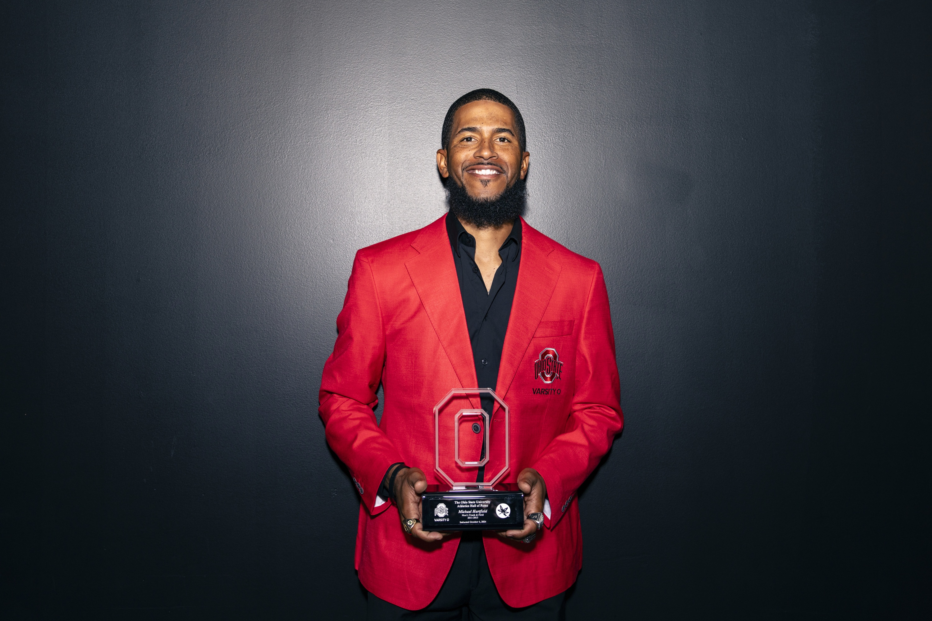 Dr. Michael Hartfield in Ohio State Hall of Fame Red Jacket