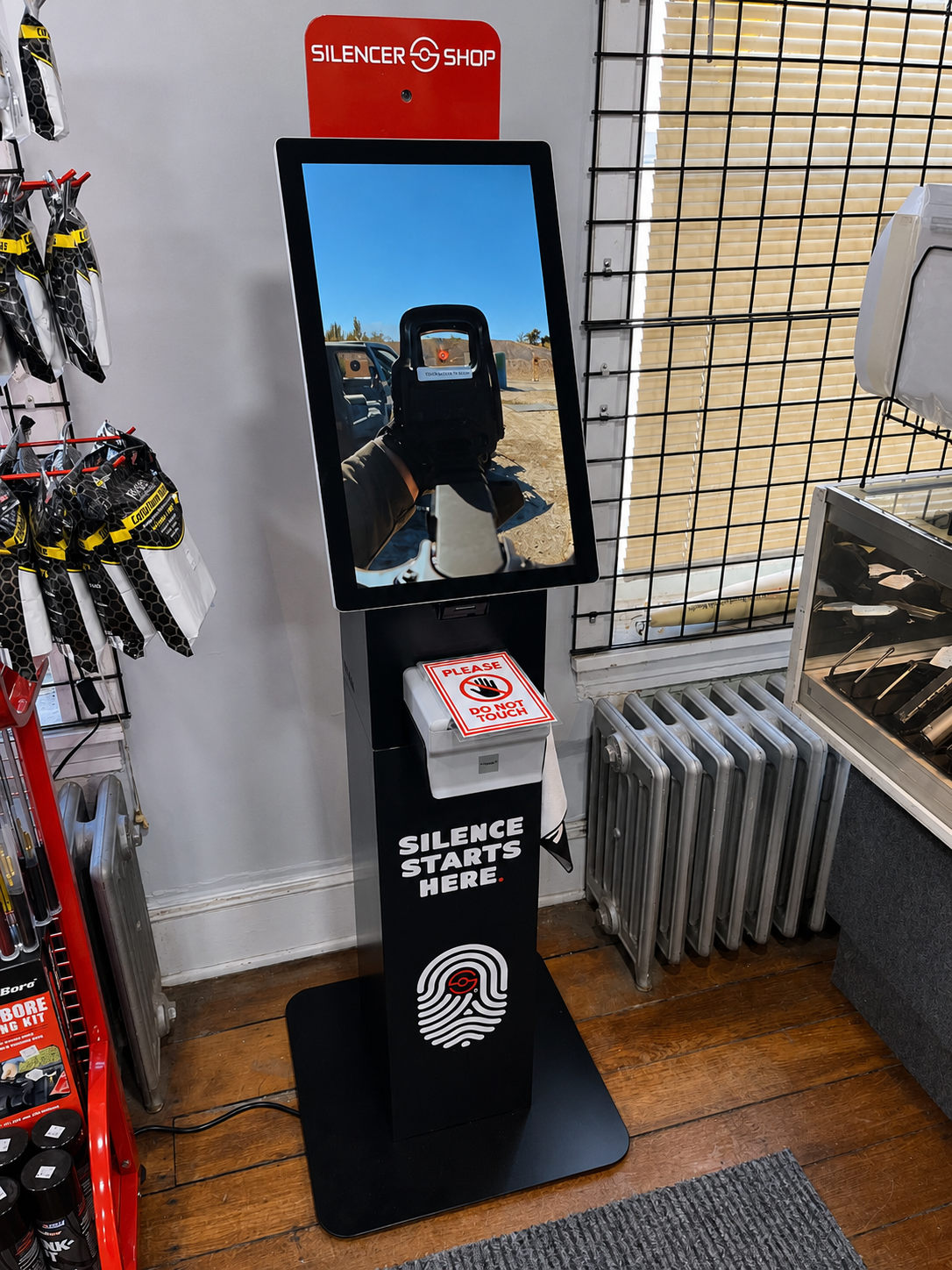 Silencer Shop Kiosk at Stateline Gun Exchange