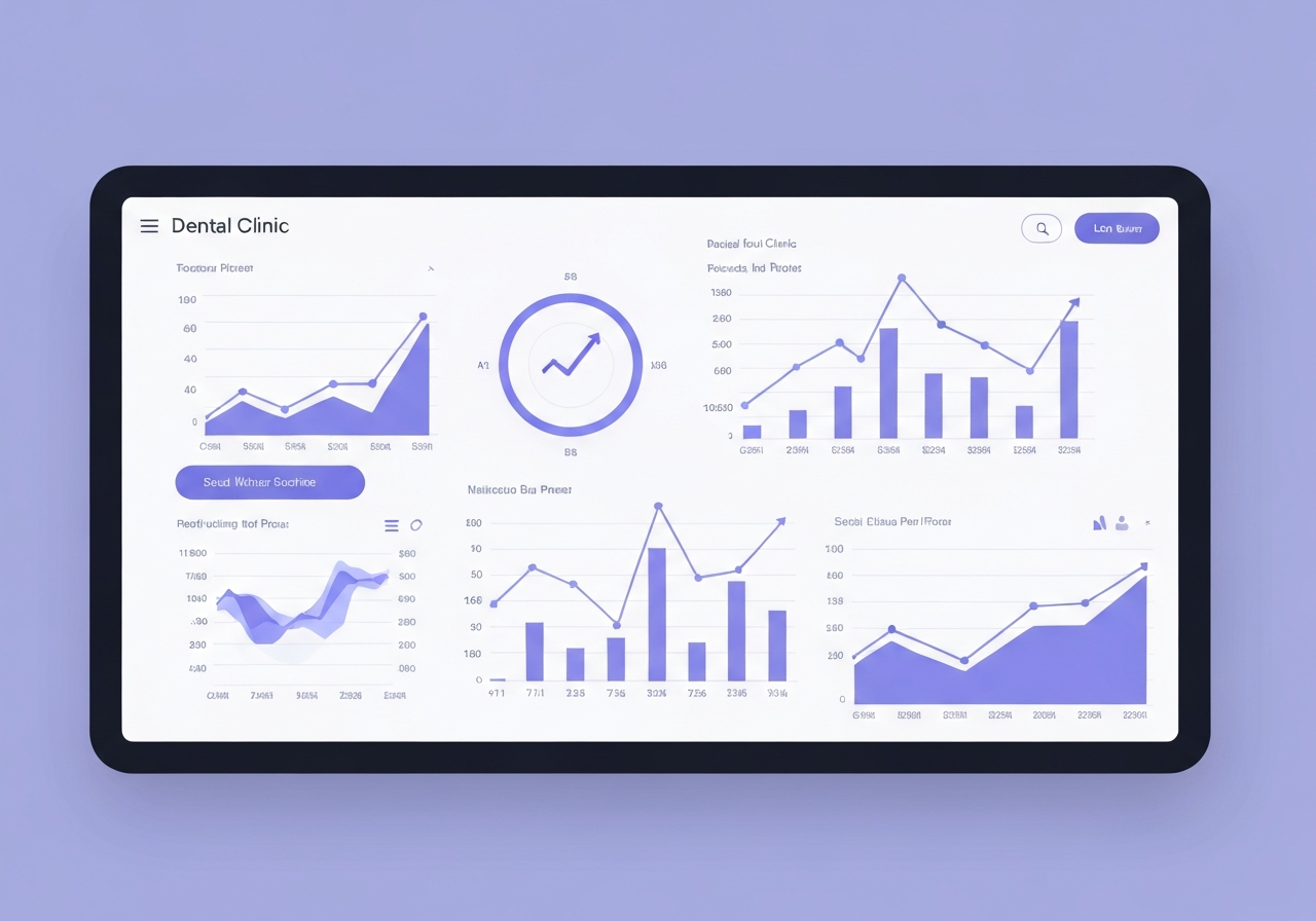 Abstract booking dashboard showing increased revenue