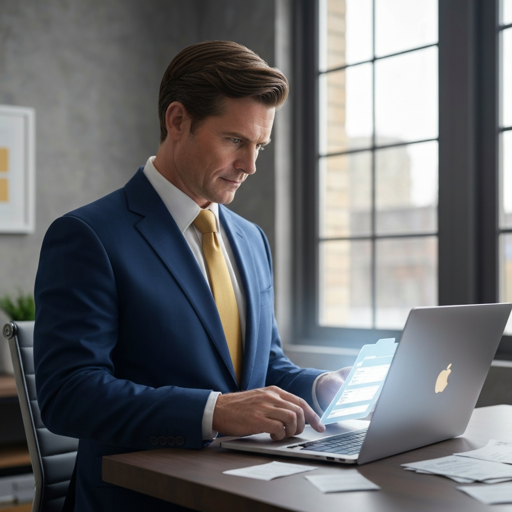 Digital document folder replacing lost receipts