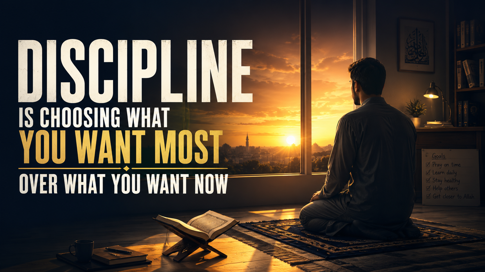 Discipline Is Choosing What You Want Most Over What You Want Now