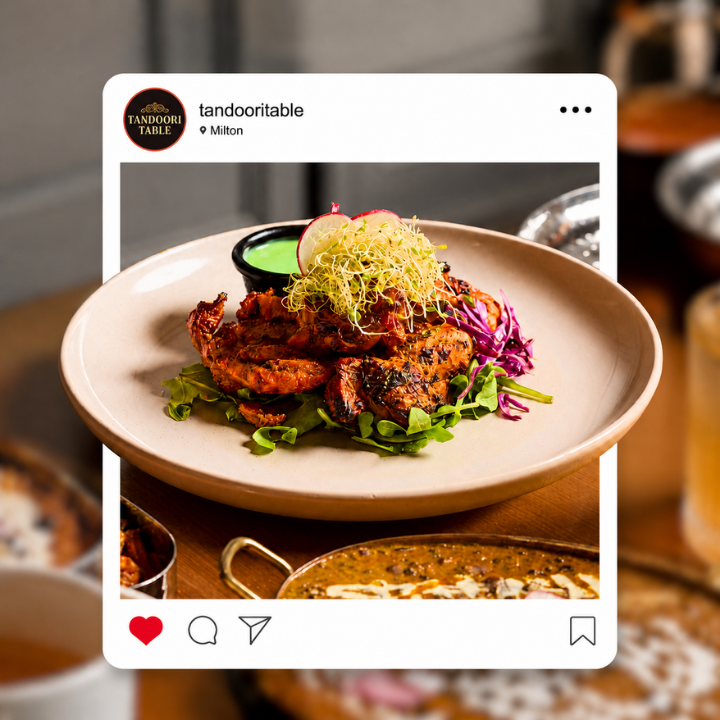 Tandoori table food creative