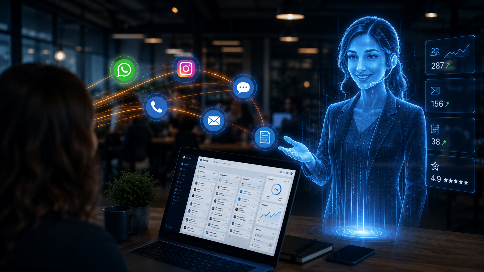 AI Employee Dashboard by AI automation agency Dubai
