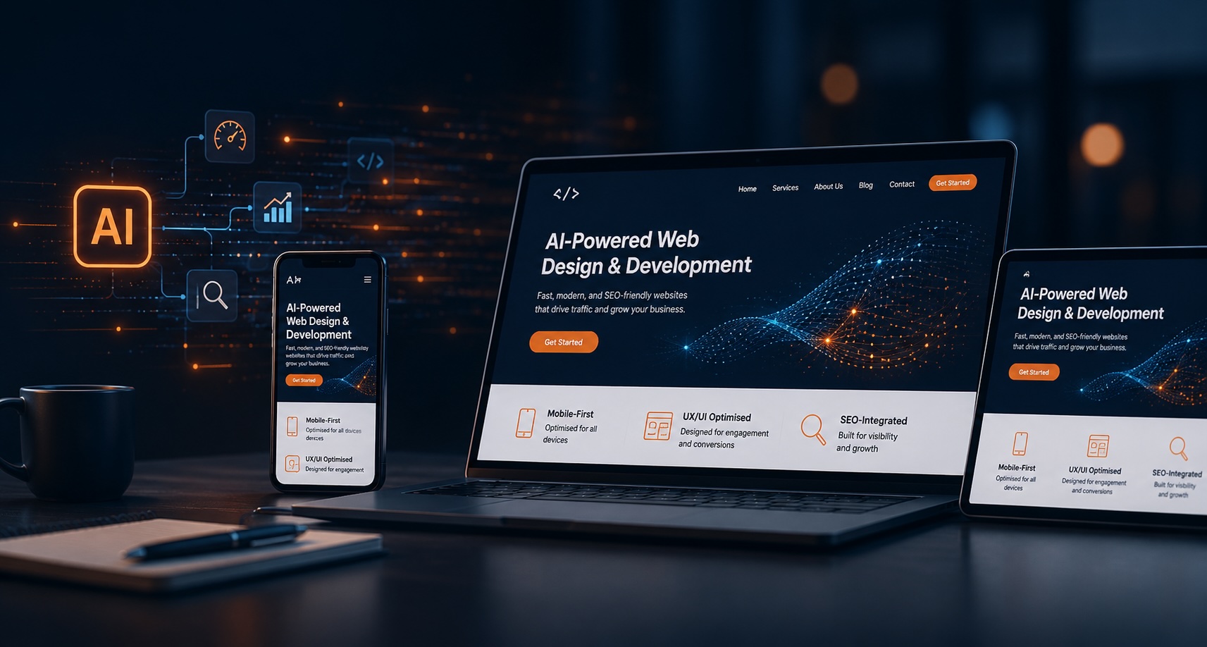 AI Web Design by Webshure Digital Marketing Dubai