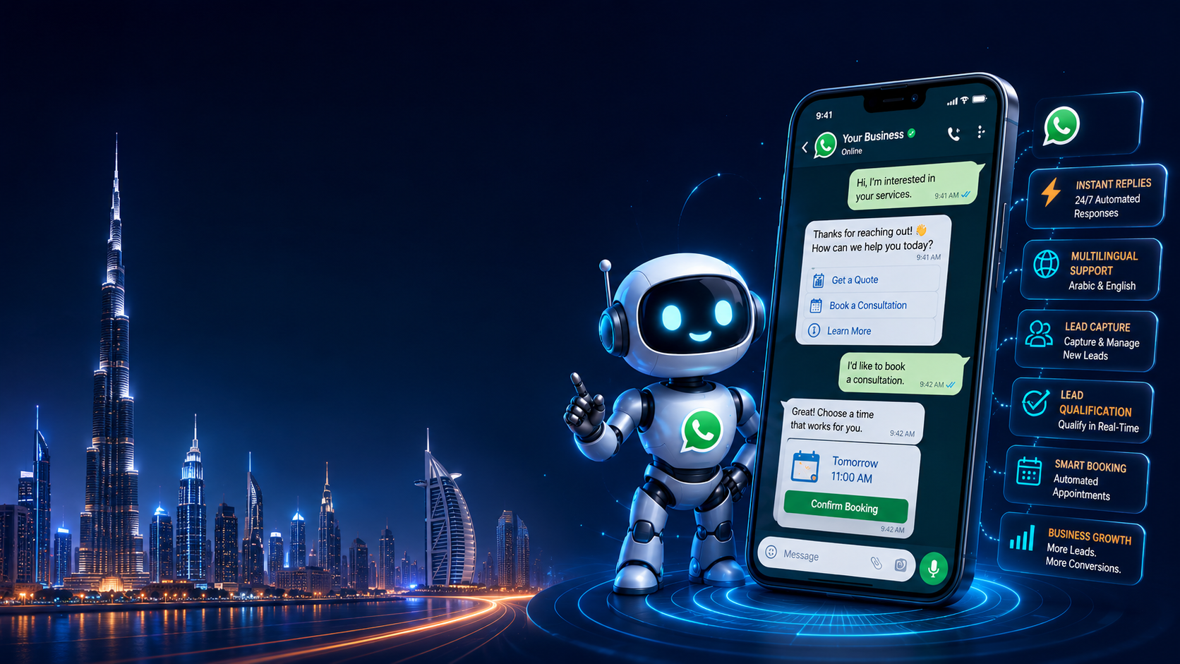 WhatsApp Automation & AI Chatbots Dashboard