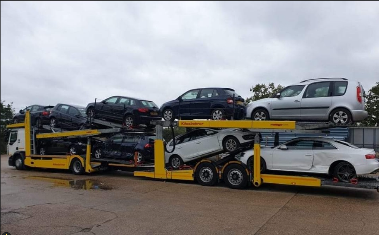 BVM Bonsai LTD car transporter collecting vehicles across East Anglia
