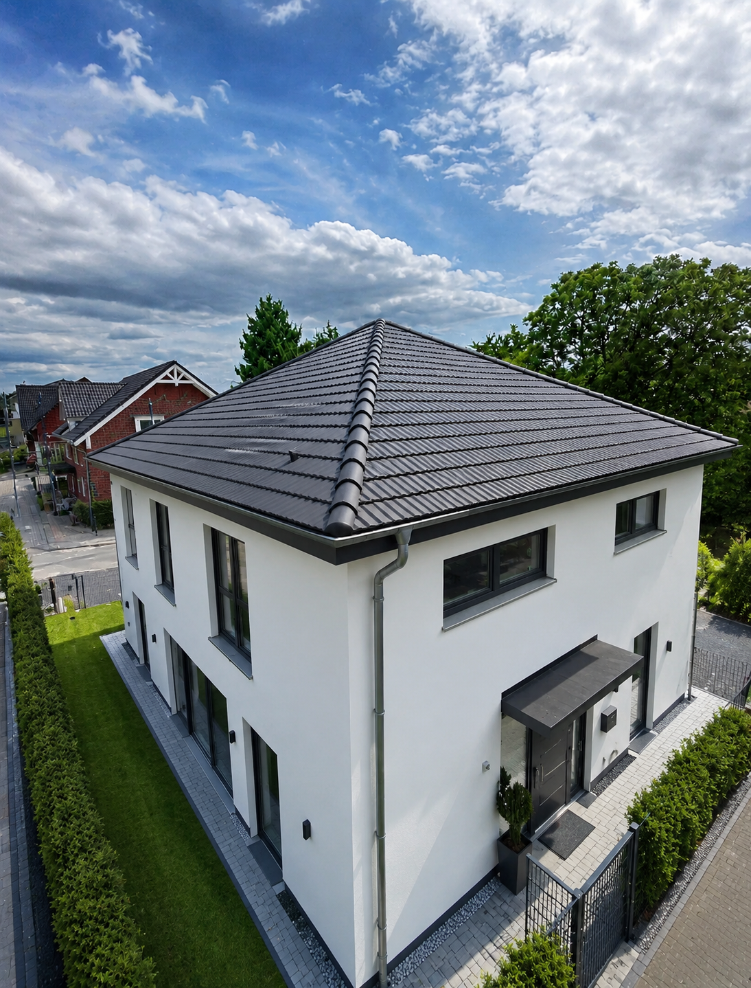 Rohbau Einfamilienhaus Celle Nachher