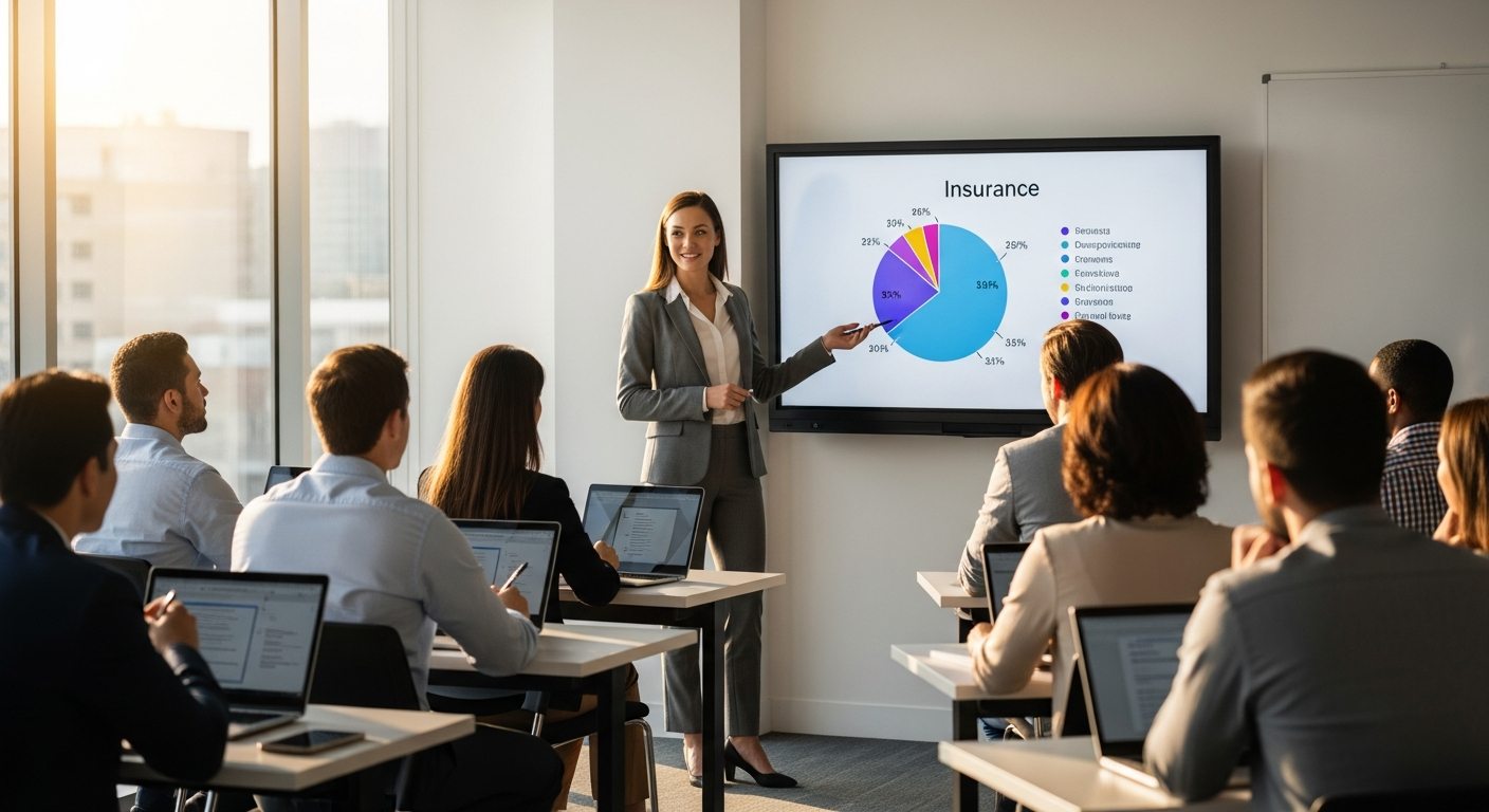 Live insurance training class with David Allen
