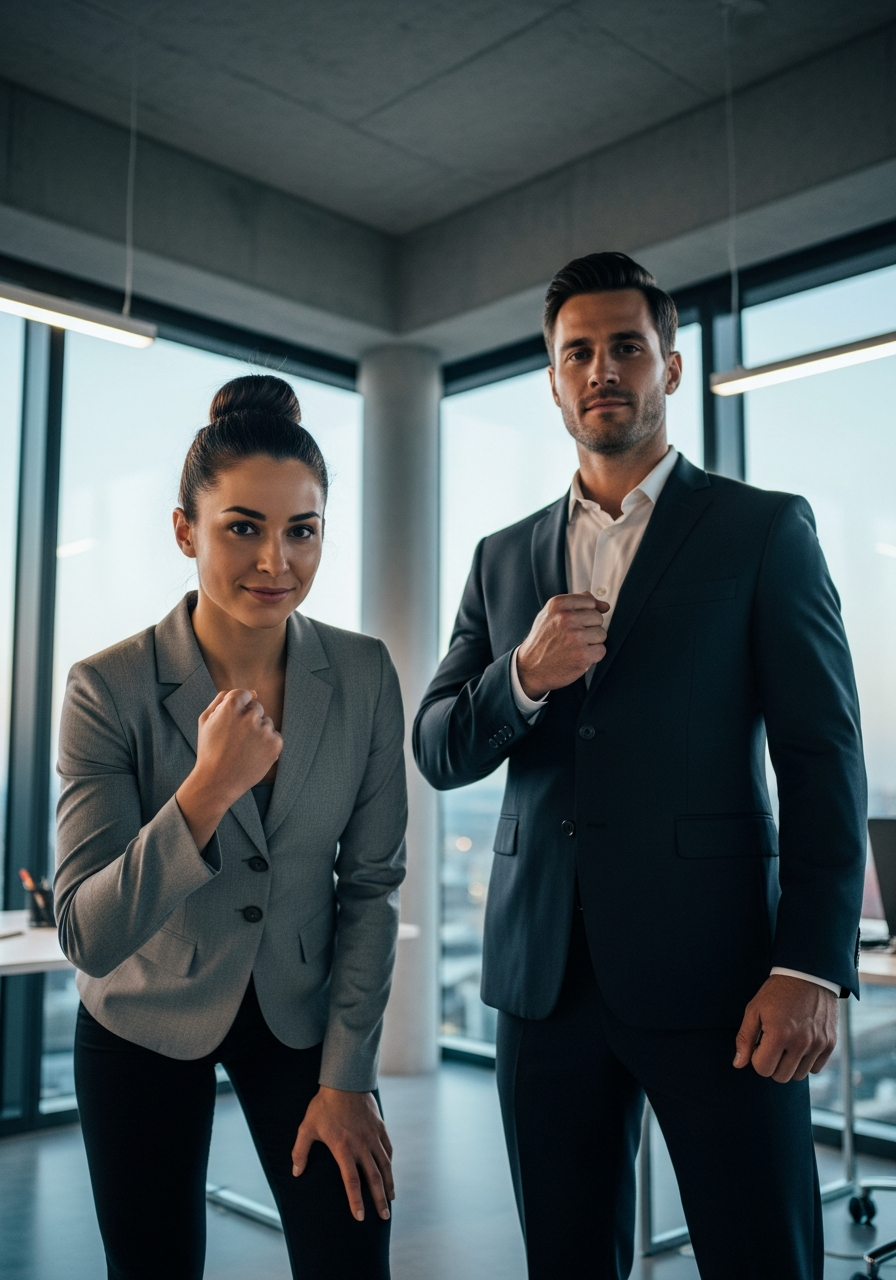 Victorious business leaders