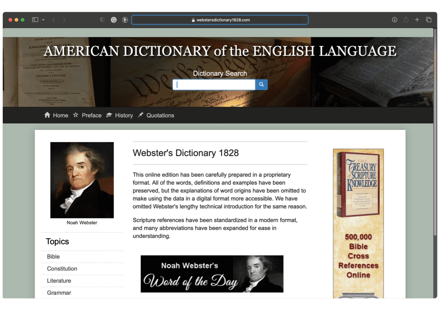 Websters 1828 Dictionary