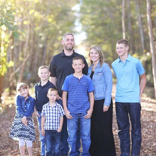 Pastor Christopher MacDonald and his family