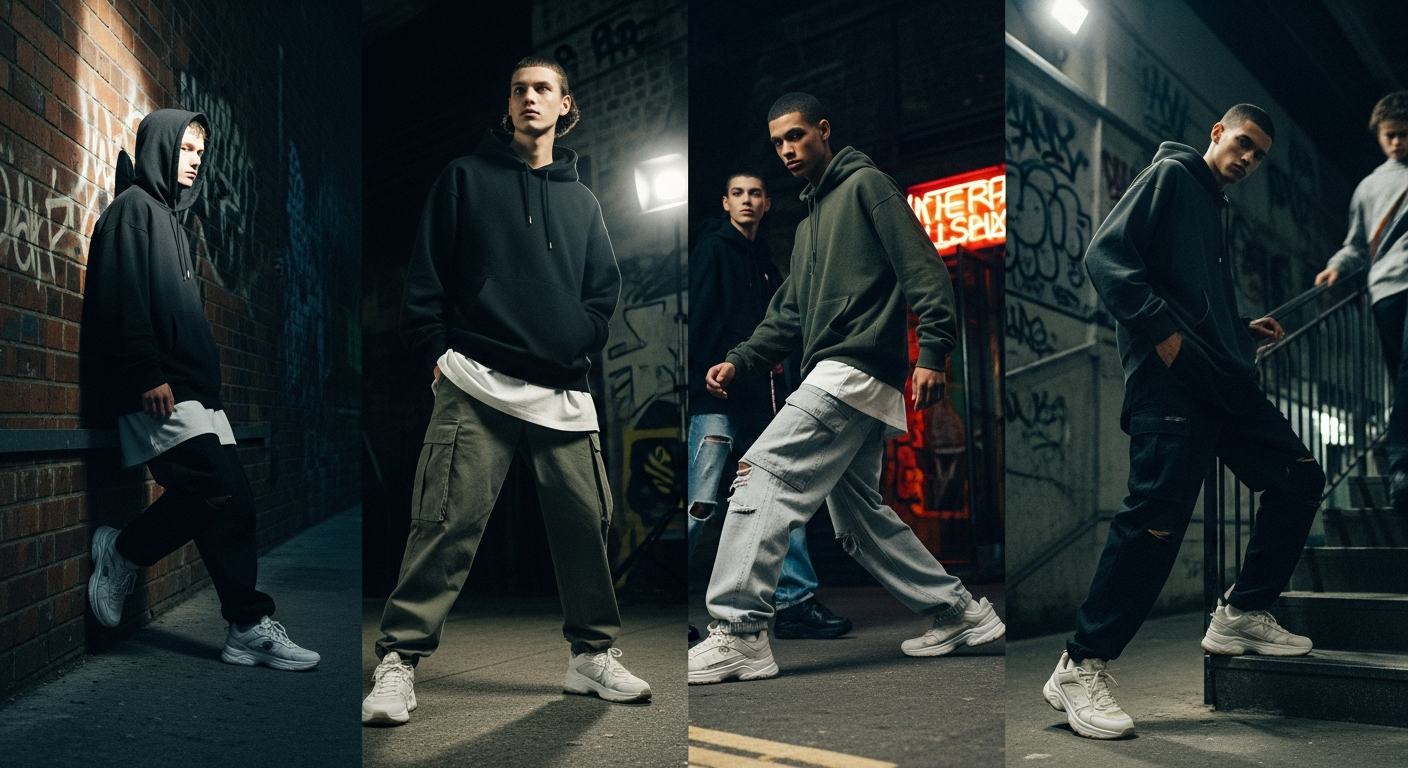 Streetwear fashion editorial