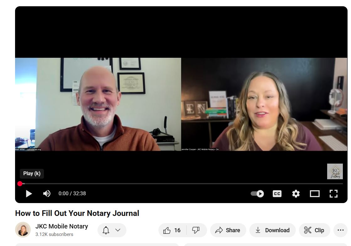 JKC Mobile Notary Video