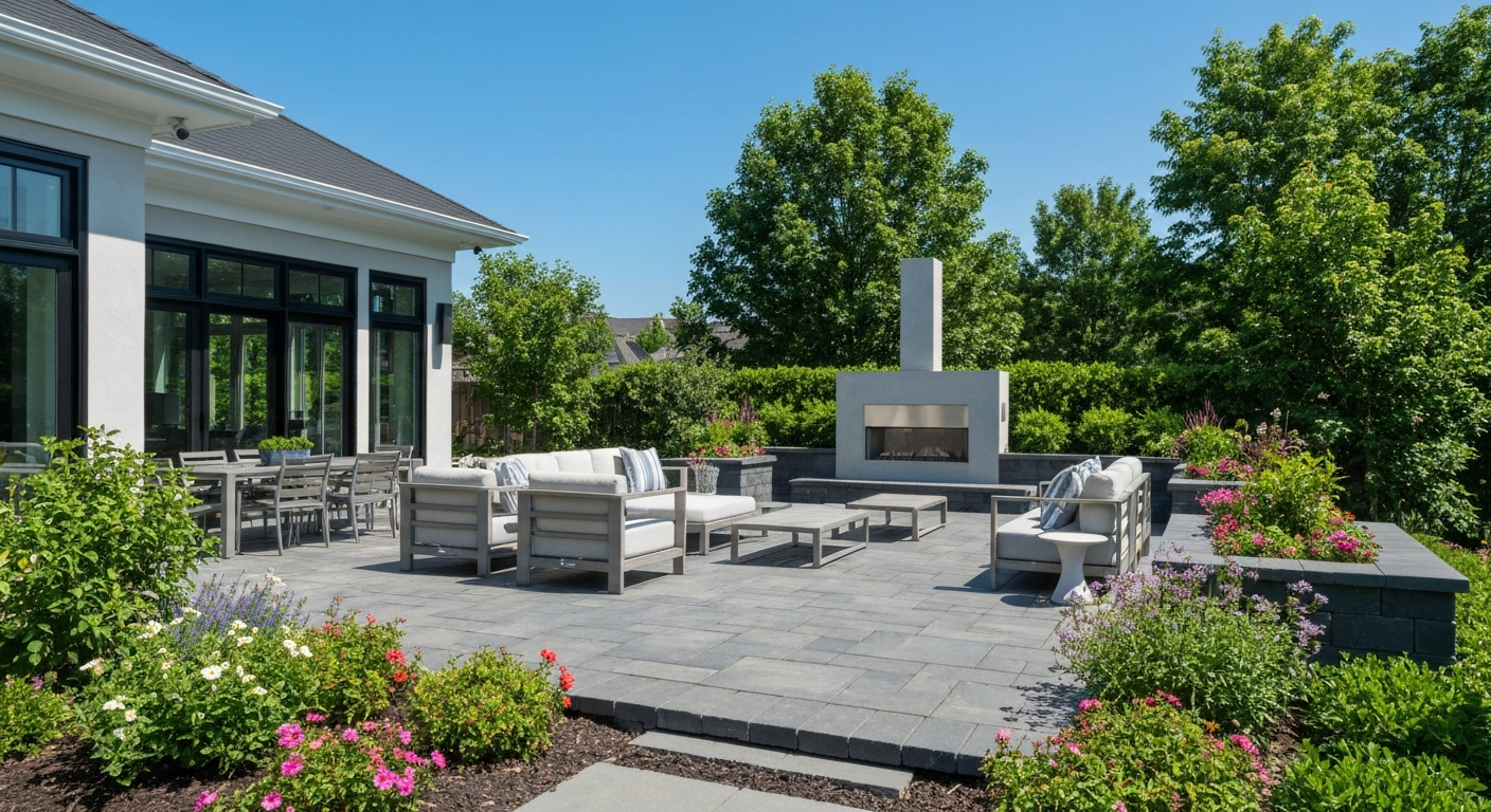 Finished outdoor living space