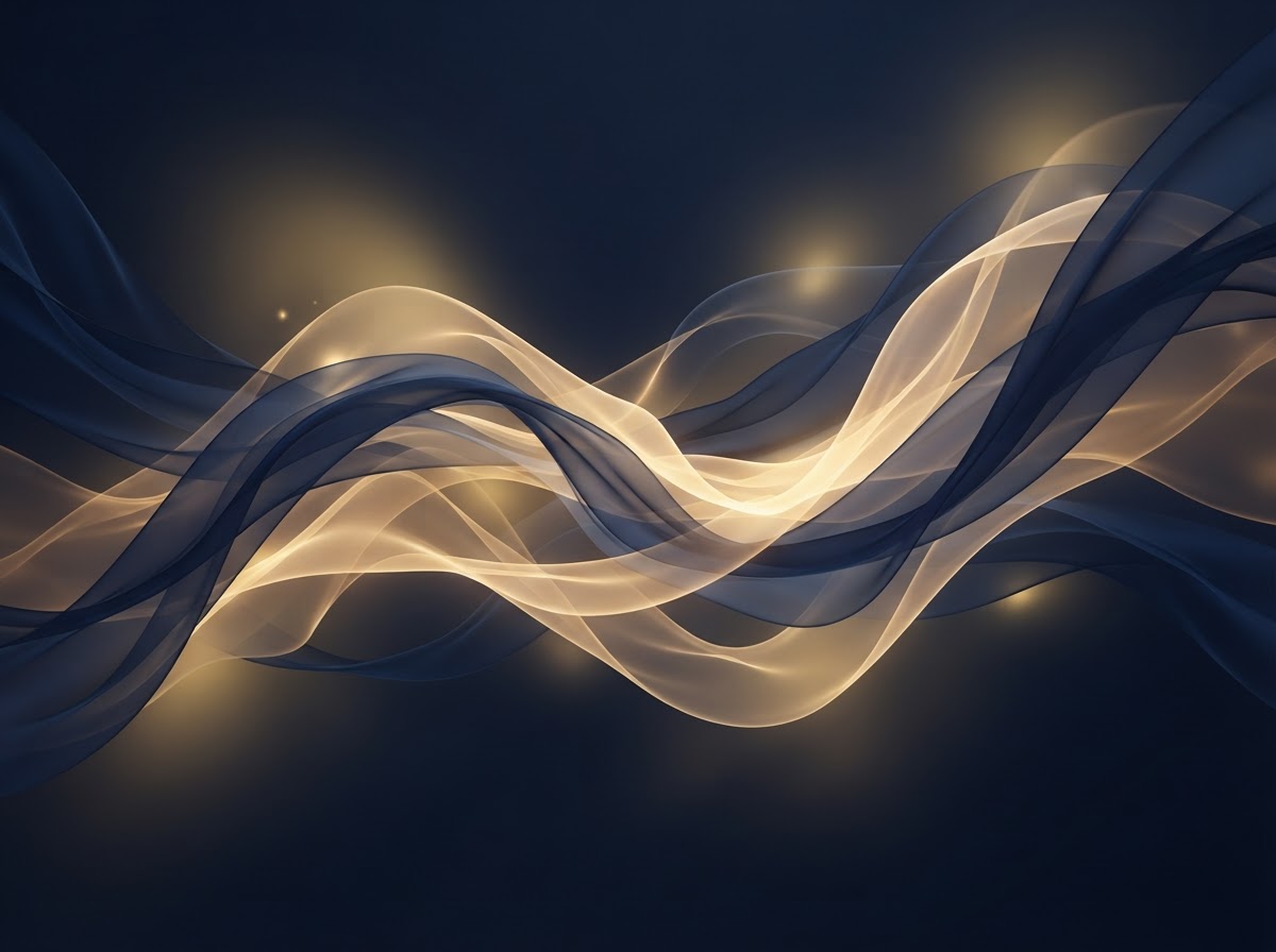 Abstract visual of flowing conditions and support around people at work