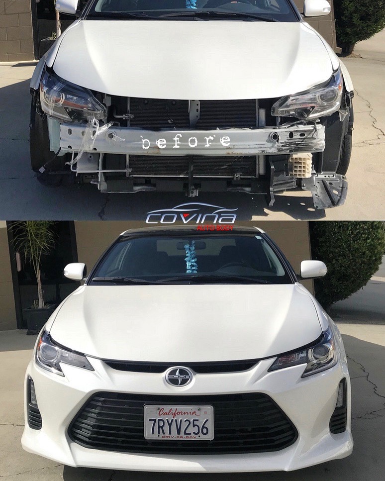 Before and after repair 1