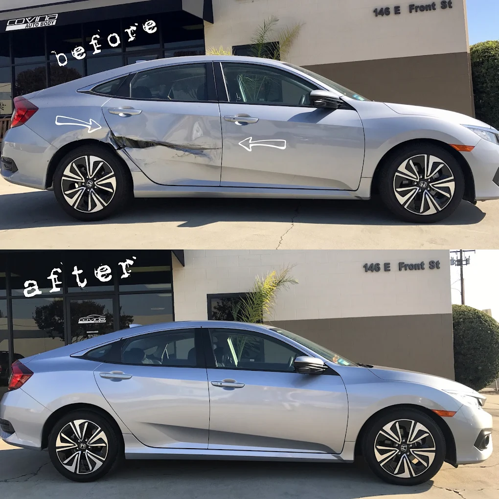 Before and after repair 5