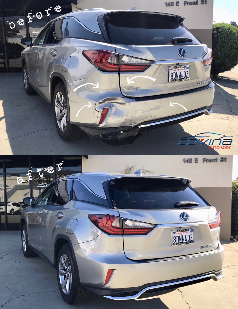 Before and after repair 4
