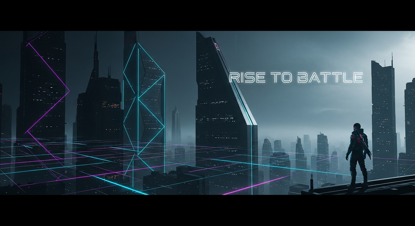 Cyberpunk City Grid