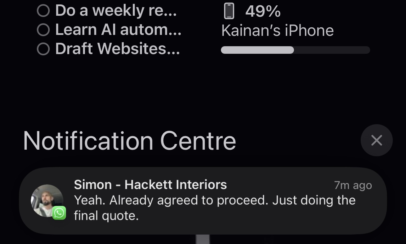 Simon - Already agreed to proceed, doing the final quote