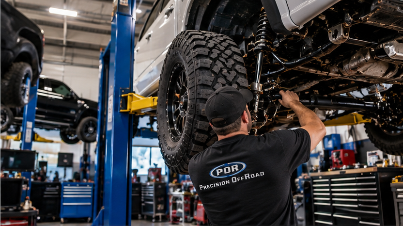 Precision Off Road shop and install bay in Leesburg, FL