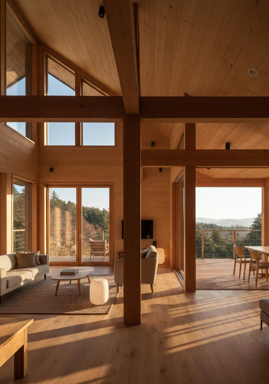 Modernes, gemütliches Interieur