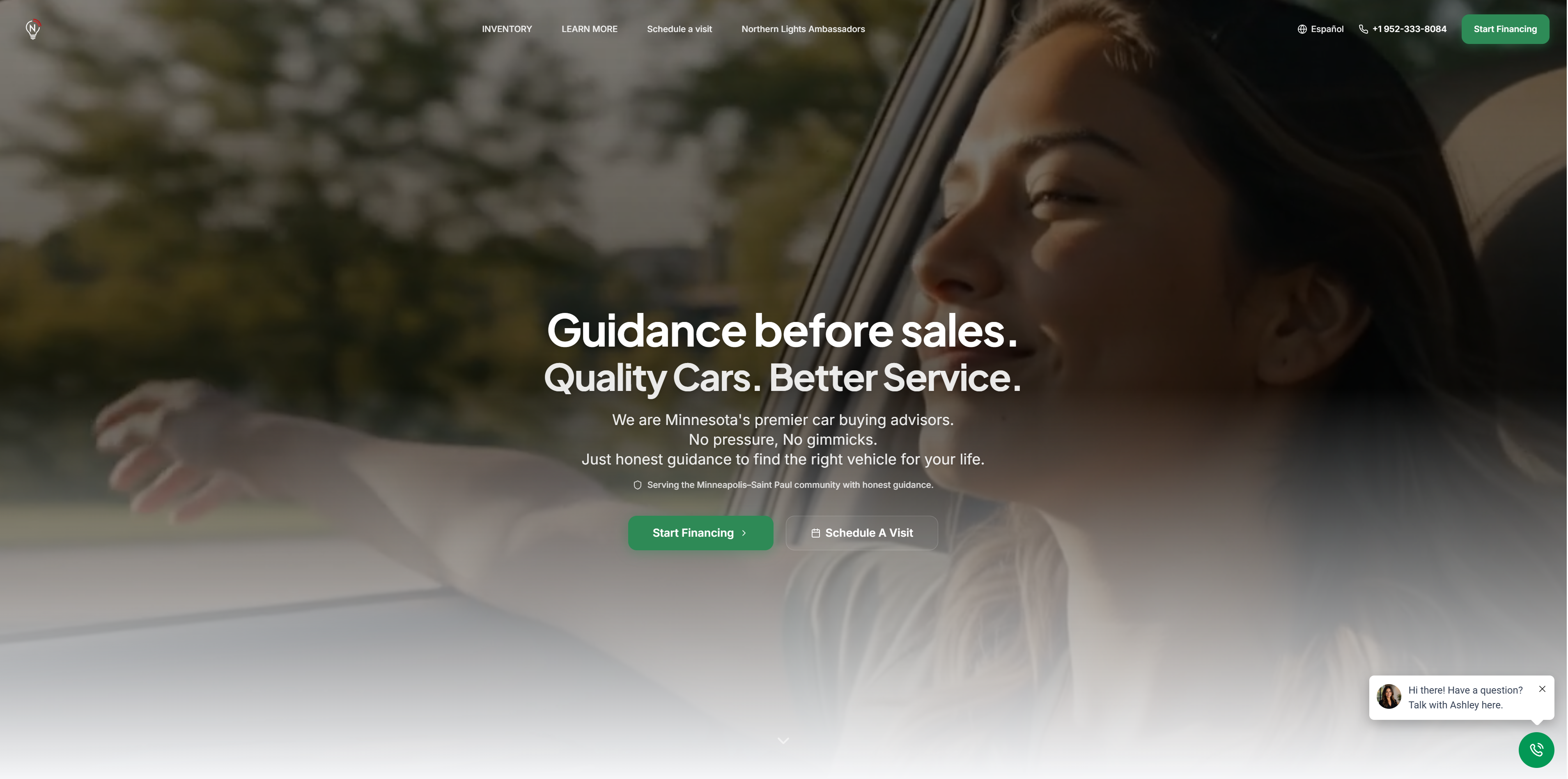 NLA Easy Financing website designed by PG Solution — desktop experience