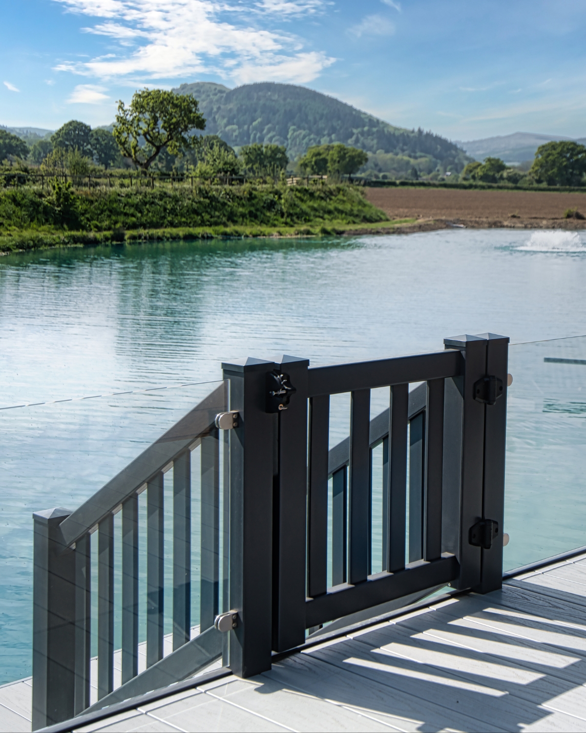 Outdoor gate installation