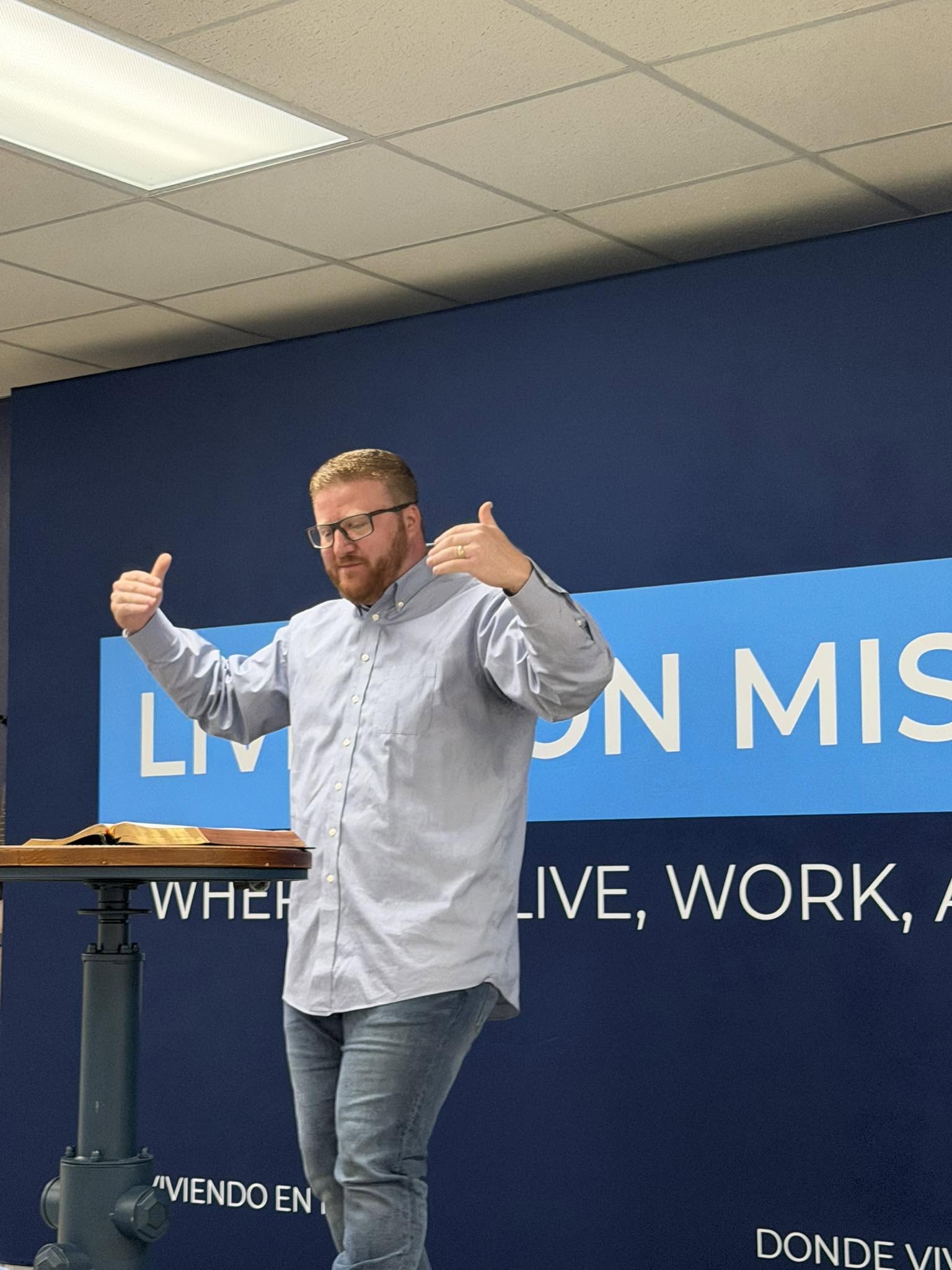 Pastor Preaching