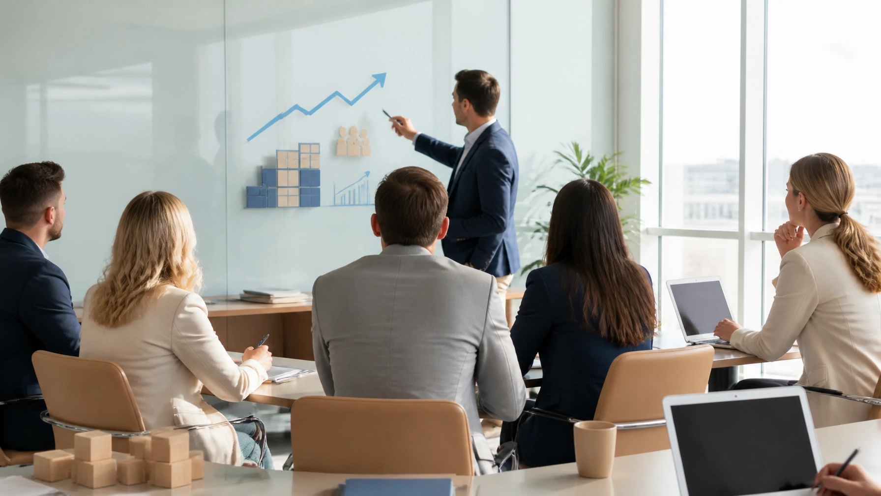 Real estate professionals learning leadership and ownership strategies in a workshop