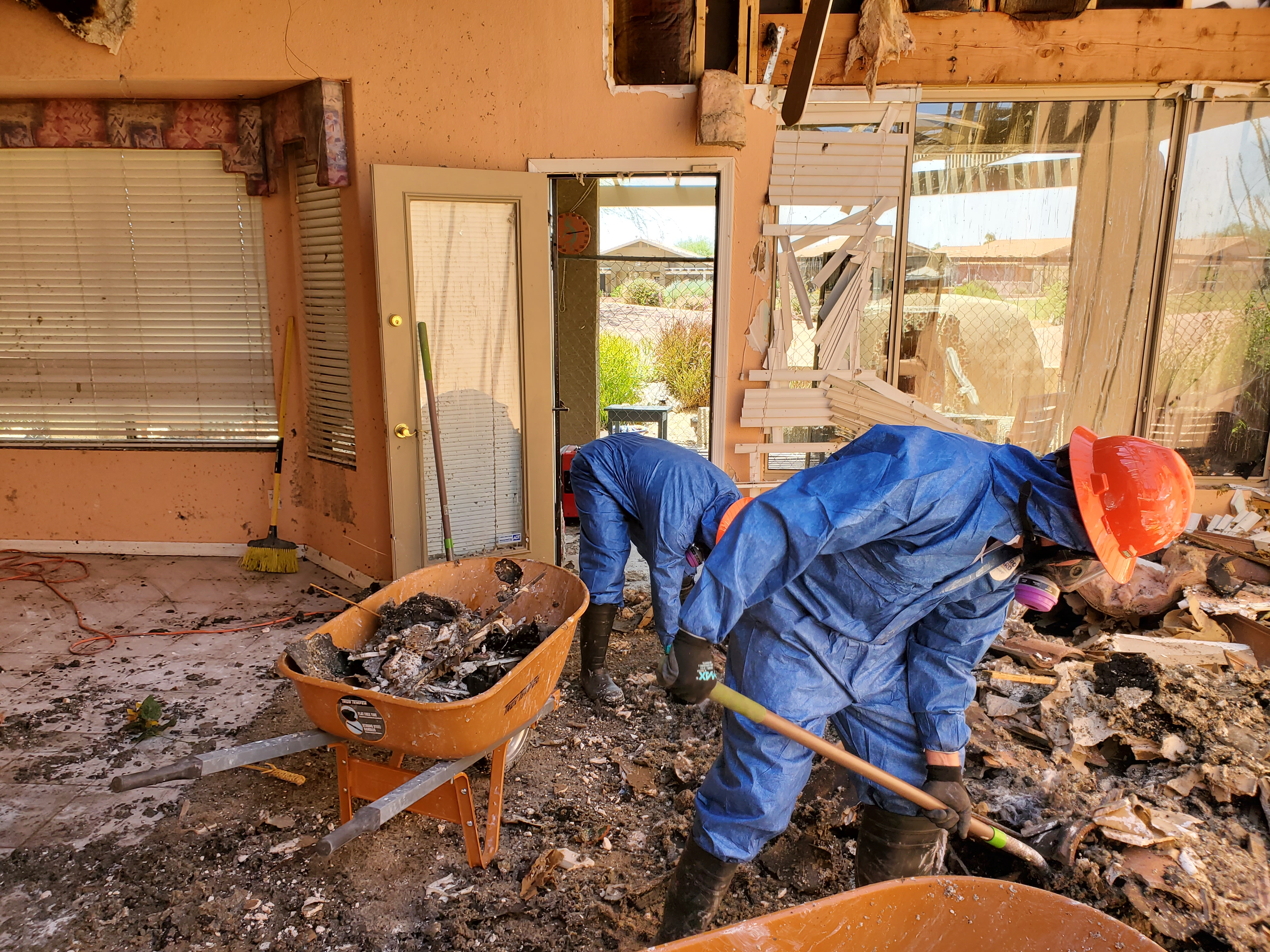 Fire Damage Restoration work example 6